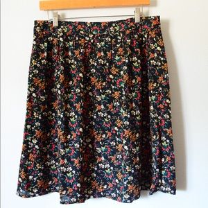 NWT J Crew Factory Printed Midi Skirt